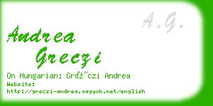 andrea greczi business card